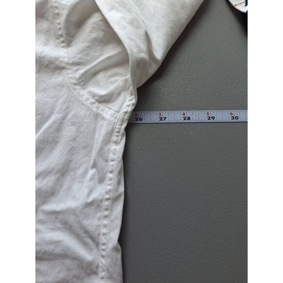 Perry Ellis Long Sleeve Button-Down Long Sleeve Shirt Mens Large White - Picture 6 of 7